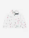Perfect Moment Kids Dede Ski Print Nuuk Puffer Jacket In White