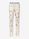 Perfect Moment Kids Dede Ski Print Thermal Leggings In White