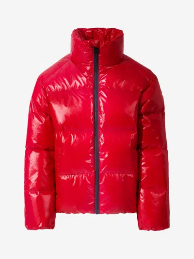 Perfect Moment Kids Down Padded Nuuk Puffer Jacket In Red