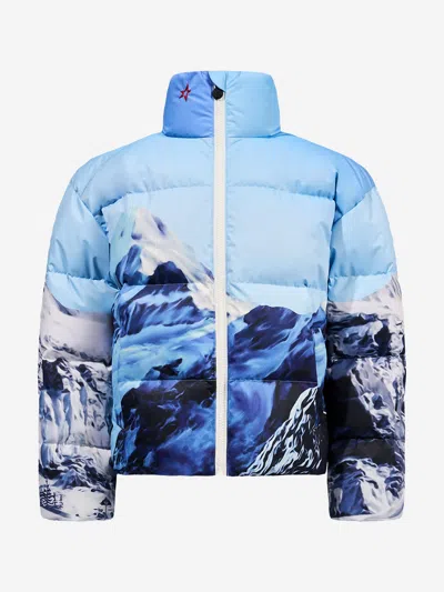 Perfect Moment Kids Nuuk Down Puffer Jacket In Blue