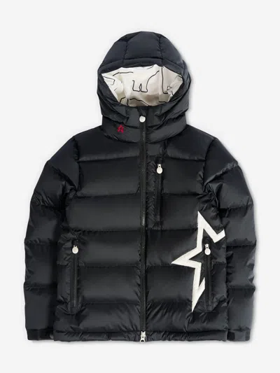 Perfect Moment Kids Super Mojo Down Puffer Jacket In Black
