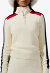 Perfect Moment La Tour Merino Wool Half-zip S In White