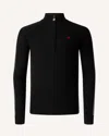 Perfect Moment La Tour Merino Wool Half-zip S In Black
