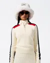 Perfect Moment La Tour Merino Wool Half-zip S In Snow-white