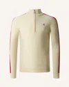 Perfect Moment La Tour Merino Wool Half-zip In White