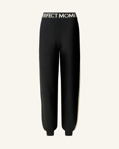 Perfect Moment La Tour Merino Wool Jogger Pant Xl In Black