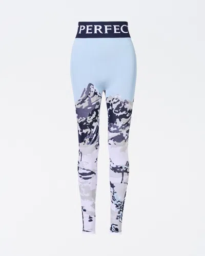 PERFECT MOMENT WOMEN'S COMPRESSION BASE LAYER TOP, LANDSCAPE, XS