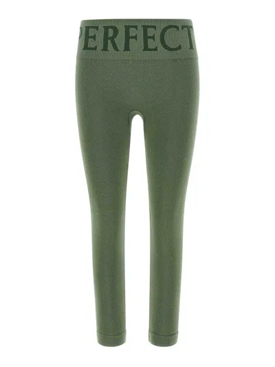 Perfect Moment Womens Seamless Thermal Modal And Cashmere-blend Leggings Parisian Green