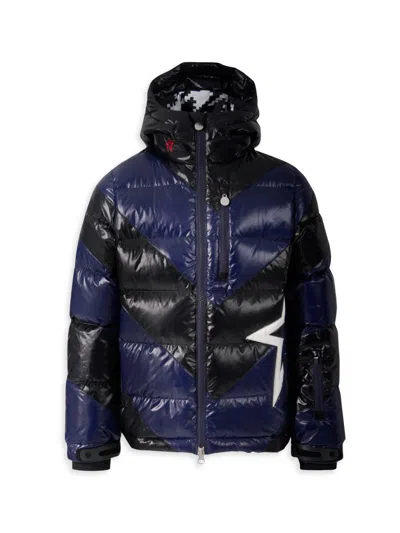 Perfect Moment Little Kid's & Kid's Super Mojo Striped Puffer Jacket In Black