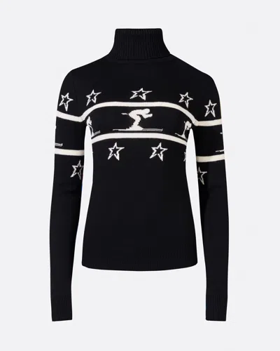 Perfect Moment Little Skier Sweater Turtleneck In Black