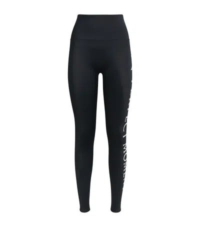 Perfect Moment Logo Leggings In Black
