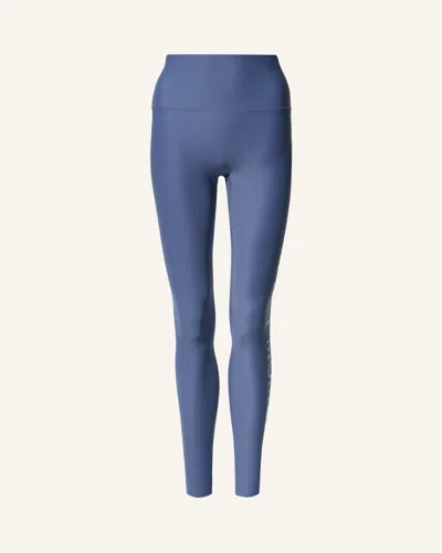 Perfect Moment Logo Leggings Xl In Storm-blue