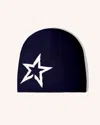 Perfect Moment Logo Star Merino Wool Beanie Onesize In Blue