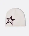 Perfect Moment Logo Star Merino Wool Beanie Onesize In White