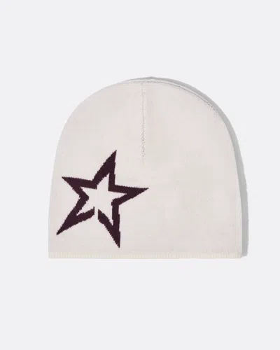 Perfect Moment Logo Star Merino Wool Beanie Onesize In White