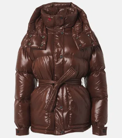 Perfect Moment Maya Down Ski Jacket In Brown