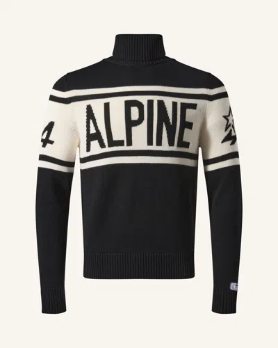 Perfect Moment Men's Schild Merino Wool Sweater Xxl In White-black