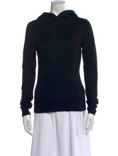 Pre-owned Perfect Moment Merino Wool Crew Neck Sweater In Blue