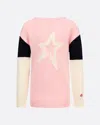 Perfect Moment Merino Wool Crewneck Sweater Y6 In Pale-pink