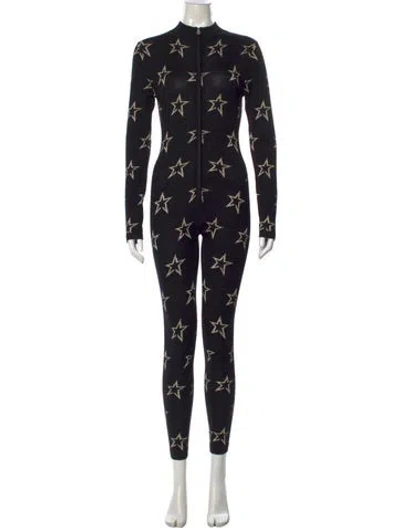 Pre-owned Perfect Moment Merino Wool Graphic Print Jumpsuit W/ Tags In Multi