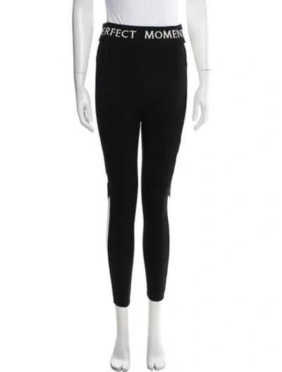 Pre-owned Perfect Moment Merino Wool Graphic Print Pajamas In Black