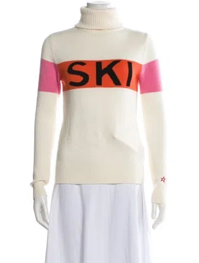 Pre-owned Perfect Moment Merino Wool Graphic Print Sweater In Multi