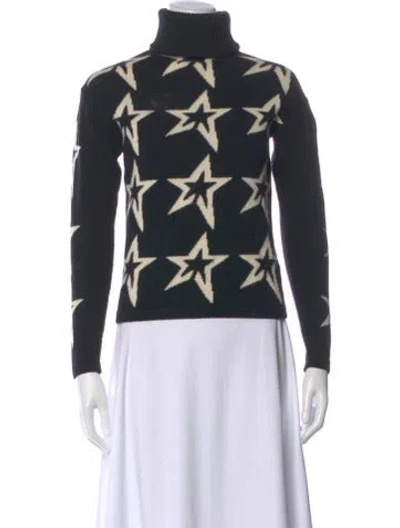 Pre-owned Perfect Moment Merino Wool Graphic Print Sweater In Multi
