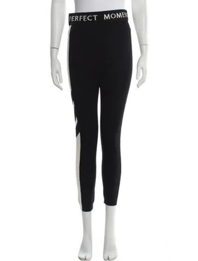 Pre-owned Perfect Moment Merino Wool Graphic Print Sweatpants In Black