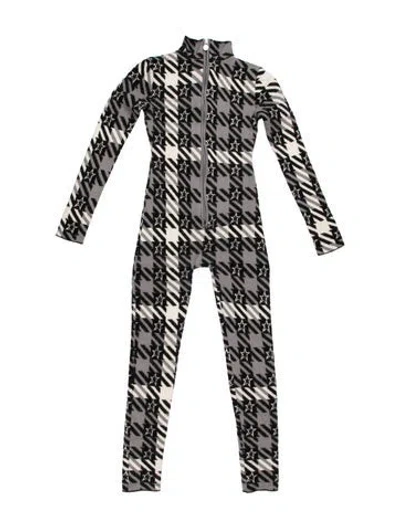 Pre-owned Perfect Moment Merino Wool Printed Jumpsuit In Black