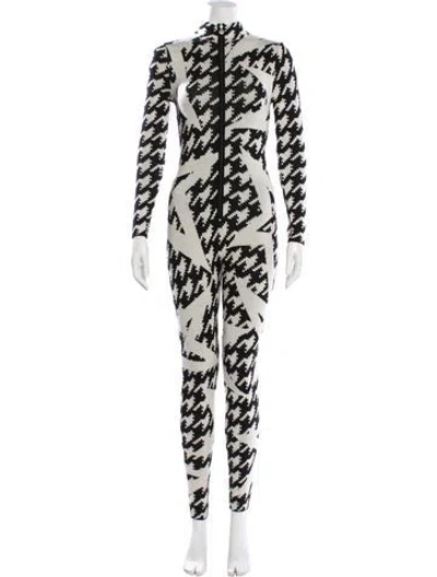 Pre-owned Perfect Moment Merino Wool Printed Jumpsuit In Multi