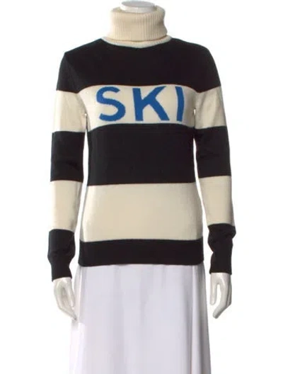 Pre-owned Perfect Moment Merino Wool Printed Sweater