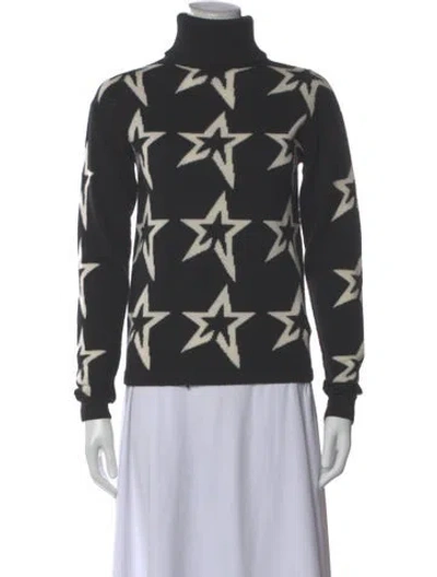 Pre-owned Perfect Moment Merino Wool Printed Sweater In Gray