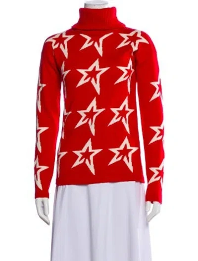 Pre-owned Perfect Moment Merino Wool Printed Sweater In Multi