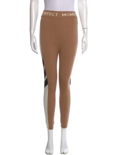 Pre-owned Perfect Moment Merino Wool Skinny Leg Pants In Brown