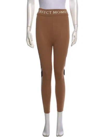 Pre-owned Perfect Moment Merino Wool Skinny Leg Pants In Brown