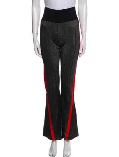 Pre-owned Perfect Moment Merino Wool Striped Sweatpants W/ Tags In Black
