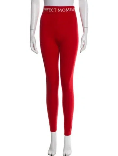 Pre-owned Perfect Moment Merino Wool Sweatpants In Red