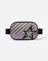 Perfect Moment Metallic Star Belt Bag Onesize In Metallic-silver