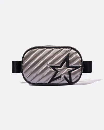 Perfect Moment Metallic Star Belt Bag Onesize In Metallic-silver