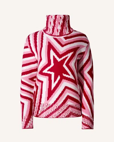 Perfect Moment Mia Merino Wool Turtleneck Sweater Xl In Multi
