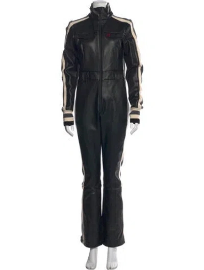 Pre-owned Perfect Moment Mock Neck Jumpsuit In Black