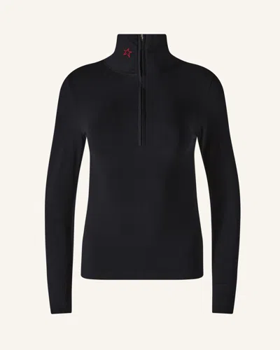 Perfect Moment Modal & Cashmere Blend Base Layer Top S In Black