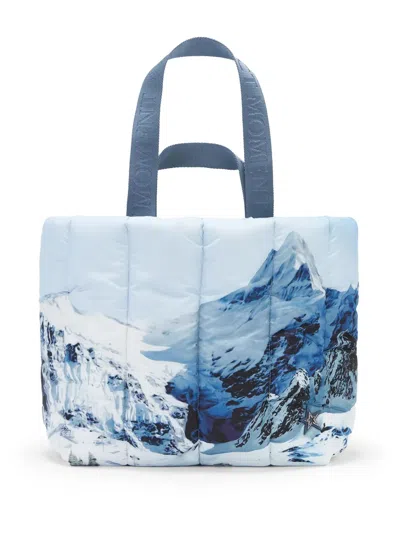 Perfect Moment Mountain-print Tote Bag In Blue