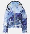 Perfect Moment Mountain Puffer Down Ski Jacket In Blue