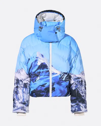Perfect Moment Moutain Puffer Ski Jacket In Landscape