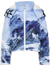 Perfect Moment Mountain Puffer Down Ski Jacket In 蓝色