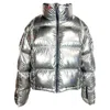 Perfect Moment Nevada Padded Jacket In Silver Nylon In Silver