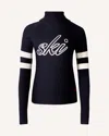Perfect Moment Neve Merino Wool Sweater In Black