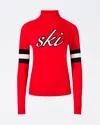 Perfect Moment Neve Merino Wool Sweater L In Red