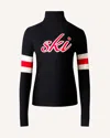 Perfect Moment Neve Merino Wool Sweater Xl In Black